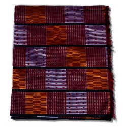 Tissu Baoulé "Nankanfian" rouge