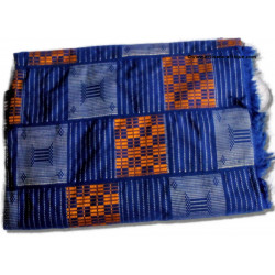 Tissu Baoulé"Nankanfian" bleu