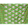 Tissu Baoulé "Agbagna" "Feuille de manioc" vert